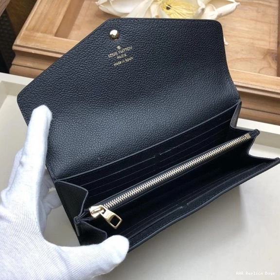 Aaa replica bags LOUIS WALLET VUITTON SARAH 0823
